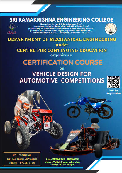 Vehicle Design For Automotive Competitions 2023
